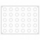 Stampo Pera Silicone Cm 40x30 Ø Mm 53 H 70 Ml 90 Pz 20
