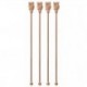 Palette Cocktail Fenicottero Cm 21,5 Conf 4 Pz, Inox, Rame