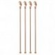 Palette Cocktail Fenicottero Cm 21,5 Conf 4 Pz, Inox, Rame
