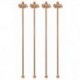 Palette Cocktail Fenicottero Cm 21,5 Conf 4 Pz, Inox, Rame
