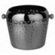 Secchio Ghiaccio Con Pinza Plastica Cromata  Ø Cm 14 H 22 Lt 1,3
