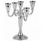 Set 2 Candelieri H Cm 20,5 Inox Argentato