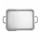 Vassoio Rettang.Cm40X26 Con Maniglie Linea 663 Inox