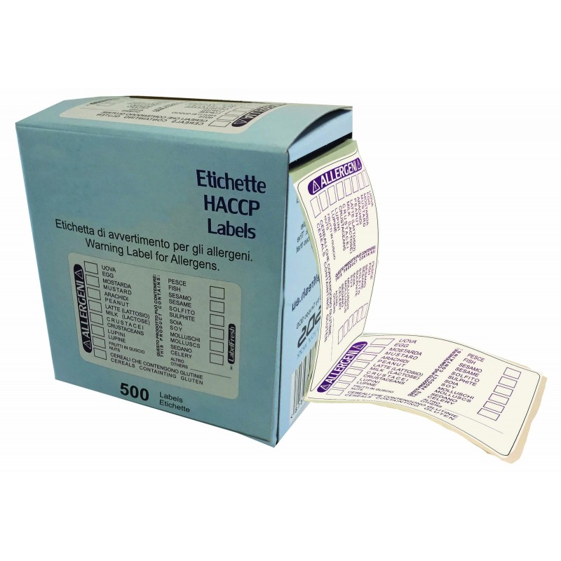Etichette 14 Allergeni Pz 500 Carta