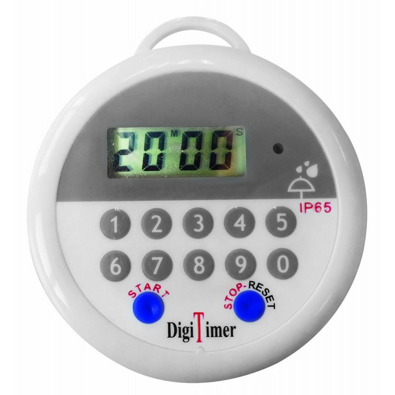 Timer Digitale Waterproof Ø Cm 8  IP65 Count Down 99M-99S