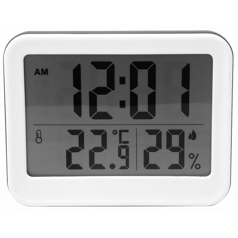 Termoigrometro Con Orologio Mm 130X102X25 Abs