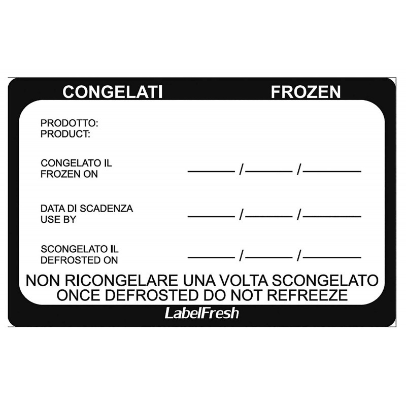Etichette Frozen/Surgelati Cm 7X4,5 Conf 500 Pezzi