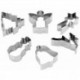 Set 6 Pz Tagliapasta Natale Inox