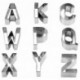 Conf 26 Pz Tagliapasta Lettere Pad Inox