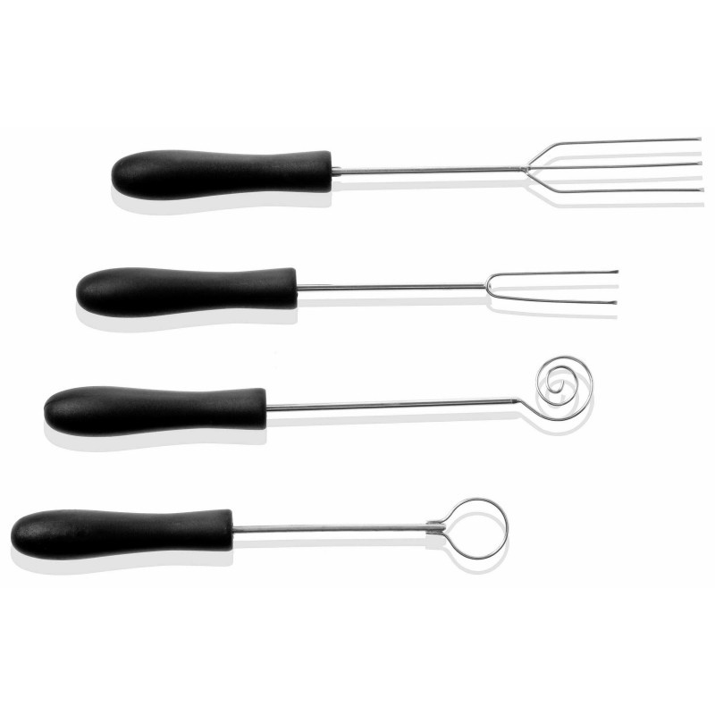 Set 4 Pz Forchettine Per Pralineria Inox