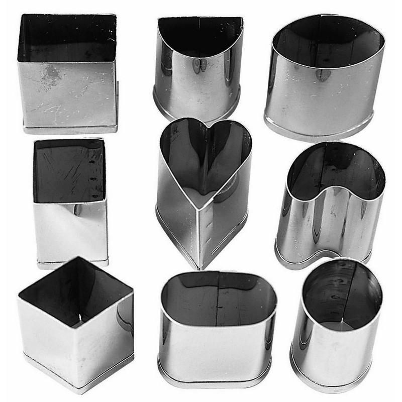 Set 9 Tagliapasta Per Praline Inox