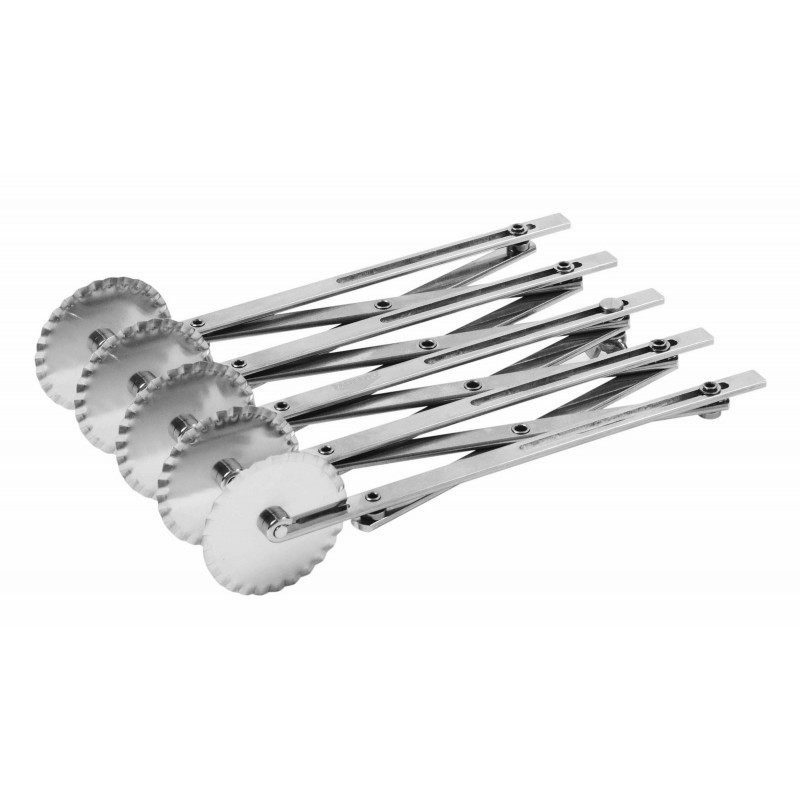 Rullo Taglia Pasta Estensibile Gr580 Lame Ondulate Inox
