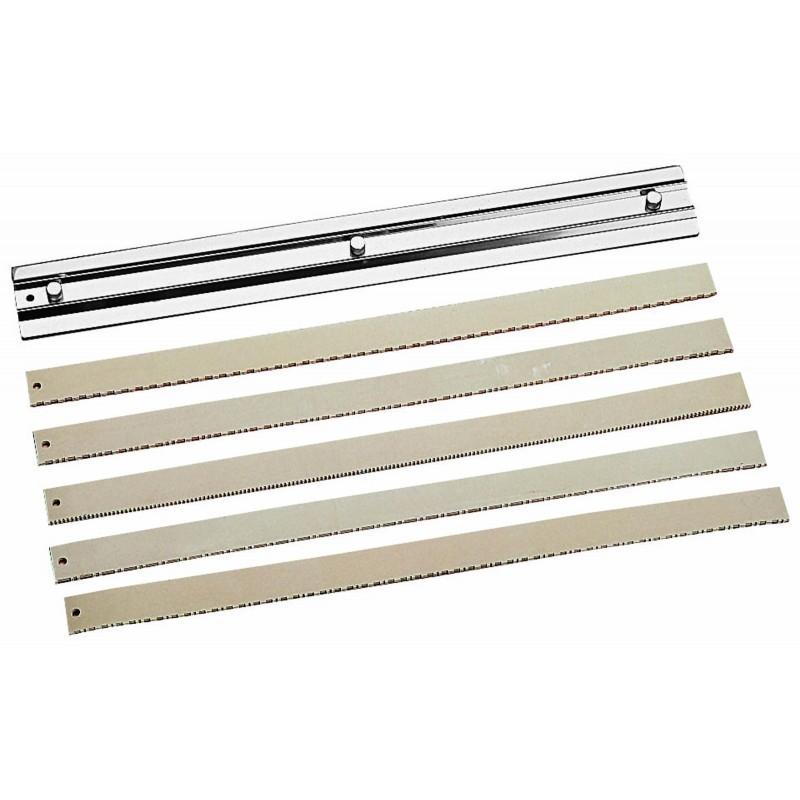 Pettine Con 5 Fasce Inox, Gomma