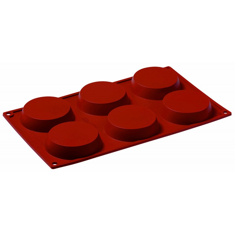 Stampo Cakes Silicone Cm 17,5X30 Gn 1/3 Ø Mm 80 H 18 Ml 85 Pz 6