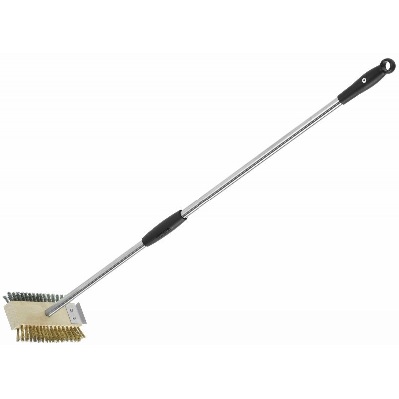 Spazzola Bi-Facciale Manico 100 Cm Ottone/Acciaio