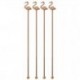 Palette Cocktail Fenicottero Cm 21,5 Conf 4 Pz, Inox, Rame