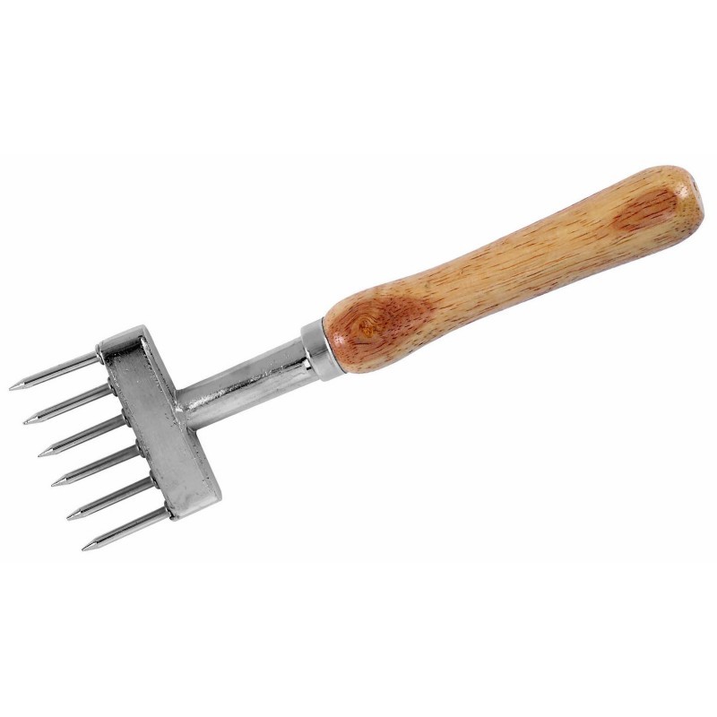 Rompighiaccio 6 Punte Cm 23 Inox Legno