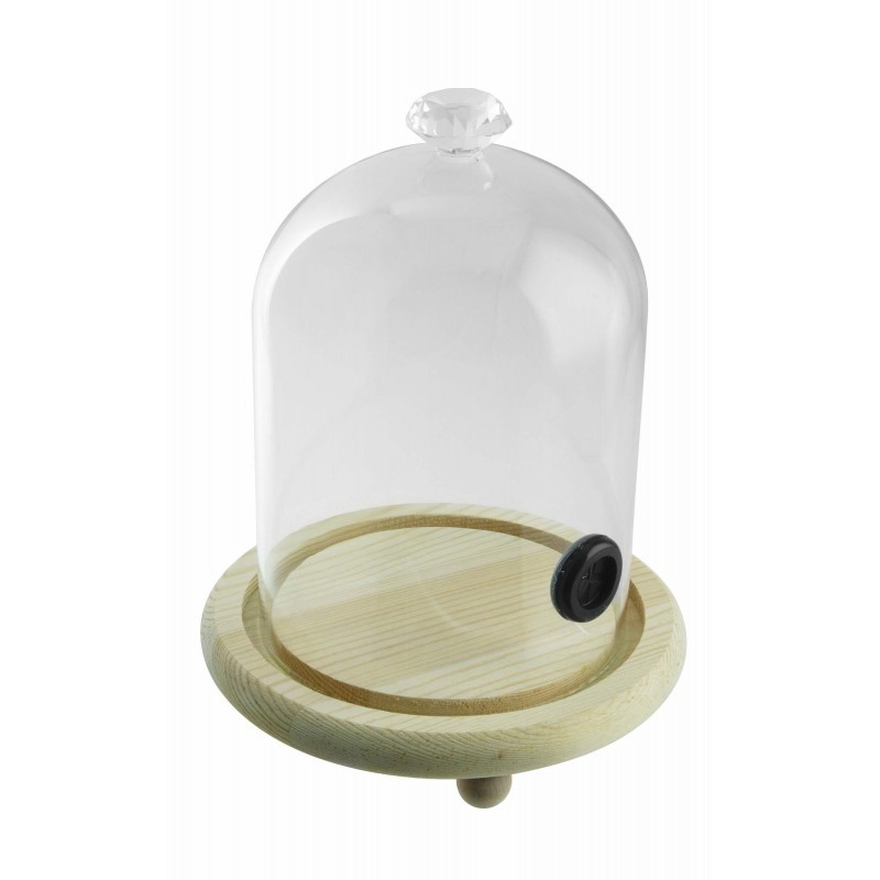Cloche Per Affumicatore Vetro Legno