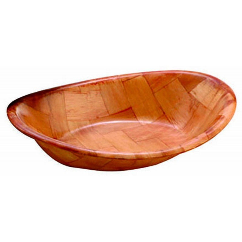 Ciotola Ovale Cm 19,5 Fibra Di Legno