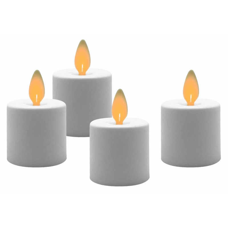 Set 4 Tea Light, Resina Ø 3,65 Cm - H 3,53