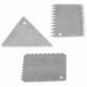Set 3 Pz Raschietti A Pettine Inox